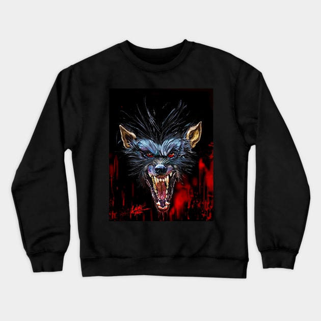 Werewolf Crewneck Sweatshirt by Art Of Lunatik